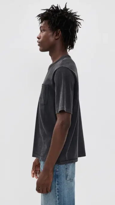 Corridor Garment Dyed Tee Black L | Thumbnail 4