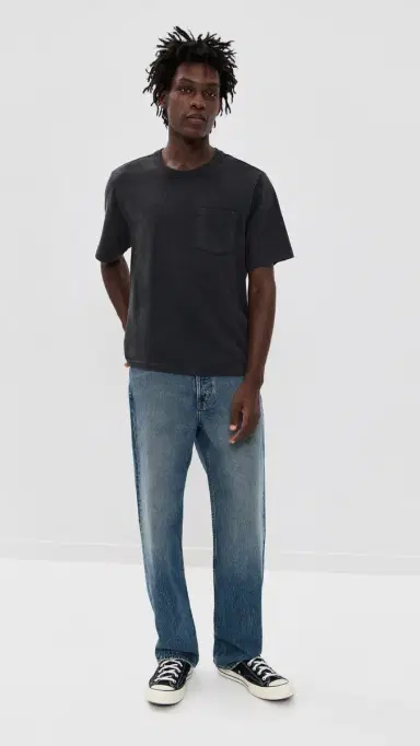 Corridor Garment Dyed Tee Black L | Thumbnail 5