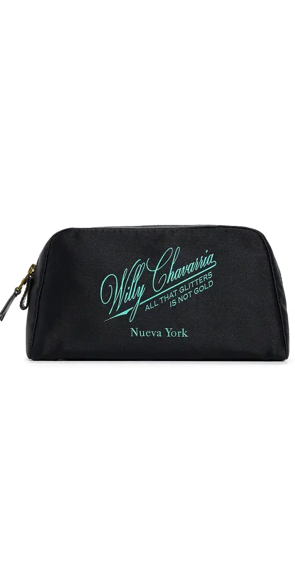 Willy Chavarria Label Toiletry Bag Uniform Green One Size