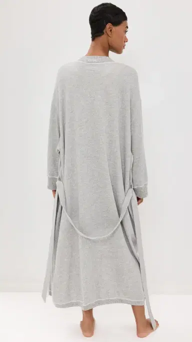 The Great. THE GREAT. The Sweatshirt Robe Light Heather Grey 0/1 | Thumbnail 3