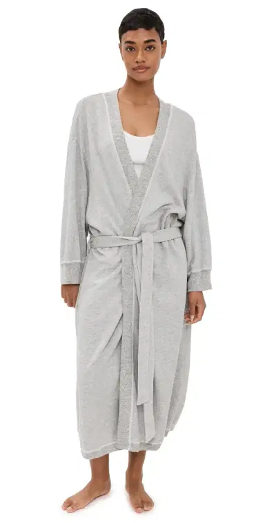 The Great. THE GREAT. The Sweatshirt Robe Light Heather Grey 0/1 | Thumbnail 1