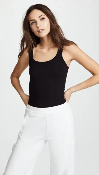 James Perse Brushed Jersey Long Tank Black 2 | Thumbnail 2