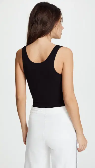 James Perse Brushed Jersey Long Tank Black 2 | Thumbnail 3