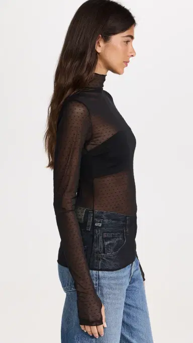 Free People On The Dot Layering Black | Thumbnail 4