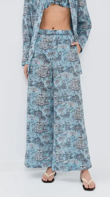 Staud Marza Pants Sky Toile S | Thumbnail 2