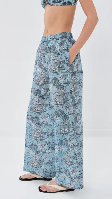 Staud Marza Pants Sky Toile S | Thumbnail 4