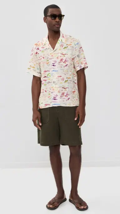 Vilebrequin Charli Linen Camp Shirt Papier | Thumbnail 5 Vilebrequin Charli Linen Camp Shirt Papier | Thumbnail 5