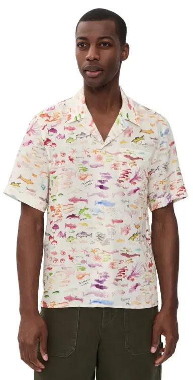 Vilebrequin Charli Linen Camp Shirt Papier | Thumbnail 1 Vilebrequin Charli Linen Camp Shirt Papier | Thumbnail 1