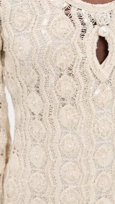 ALEXIS Micah Dress Beaded Macrame | Thumbnail 6