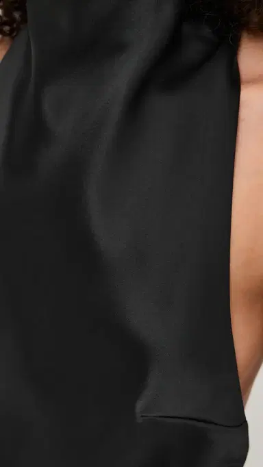 Misha The Cameron Satin Dress Black | Thumbnail 6 Misha The Cameron Satin Dress Black | Thumbnail 6
