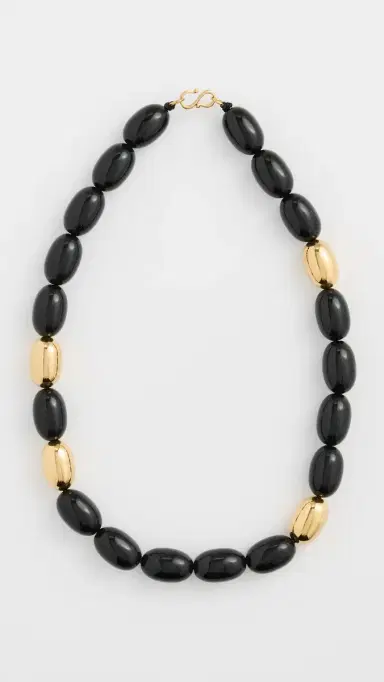 Heaven Mayhem Clementine Necklace Black/Gold One Size | Thumbnail 2