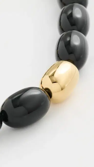 Heaven Mayhem Clementine Necklace Black/Gold One Size | Thumbnail 4