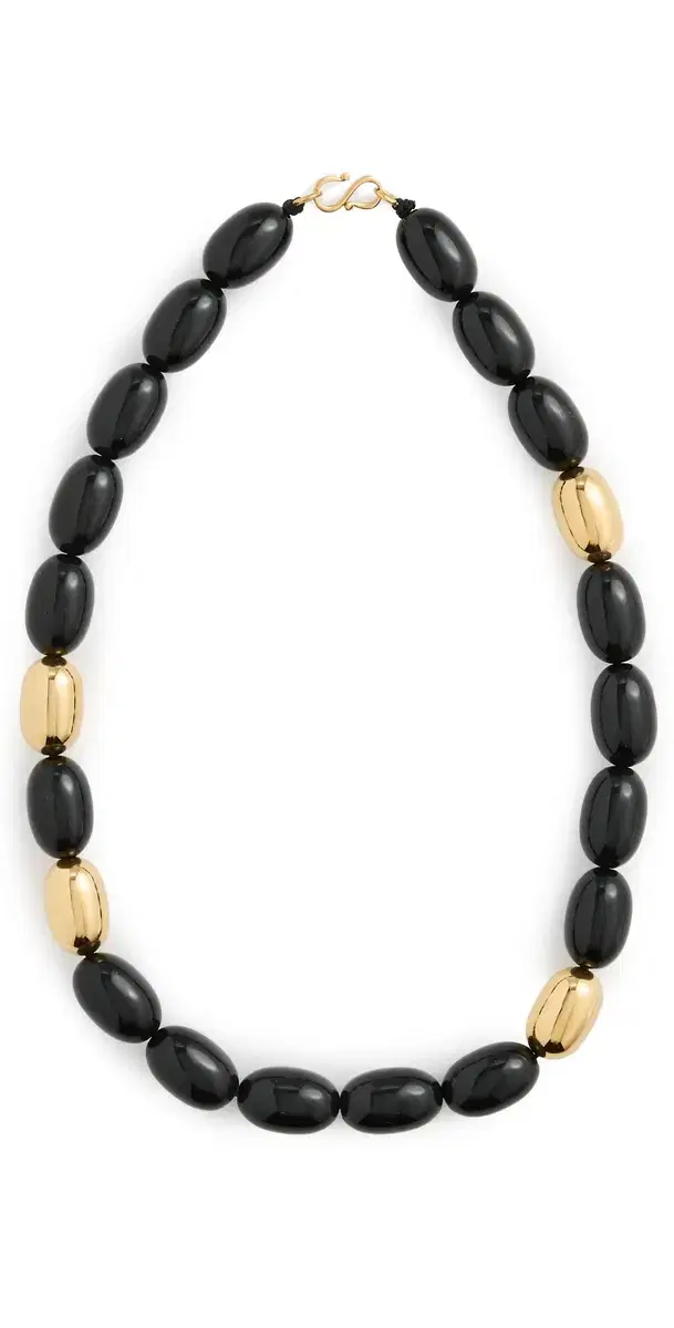 Clementine Necklace Black/Gold One Size