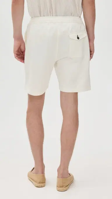 UNIVERSAL WORKS Twill Beach Shorts 7 Ecru M | Thumbnail 3
