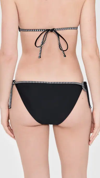 Lemlem Lena String Bikini Bottoms Black M | Thumbnail 3