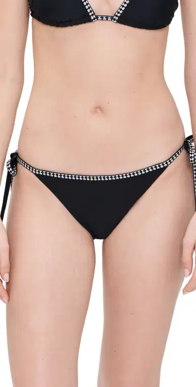 Lemlem Lena String Bikini Bottoms Black M | Thumbnail 1