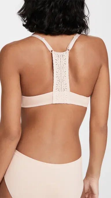 b.tempt'd by Wacoal b. tempt'd by Wacoal Future Foundation Front Close Racerback Bra Rose Smoke | Thumbnail 3