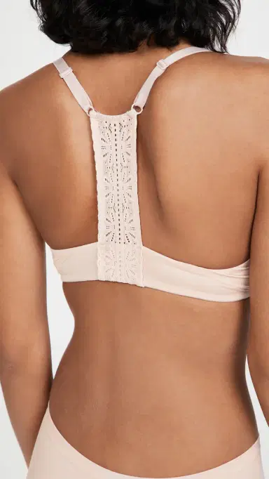 b.tempt'd by Wacoal b. tempt'd by Wacoal Future Foundation Front Close Racerback Bra Rose Smoke | Thumbnail 5