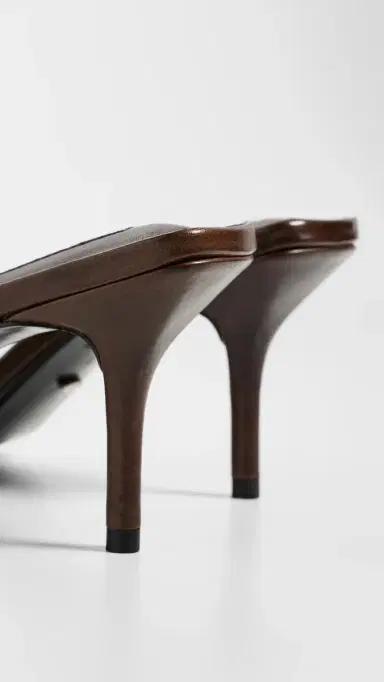 Tony Bianco Hallie Heeled Mules Choc Vintage | Thumbnail 4