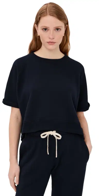 TWP Slouchy Rolled Tee Midnight | Thumbnail 1