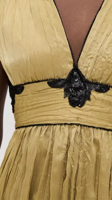 Sabina Musáyev Torin Dress Antique Gold | Thumbnail 6