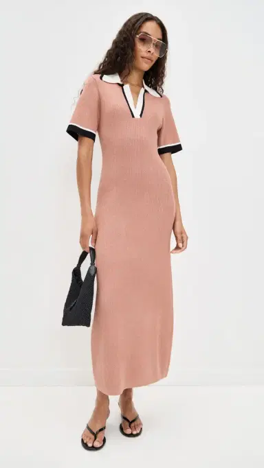 LE BOP Boucle Polo Maxi Dress ocha | Thumbnail 5