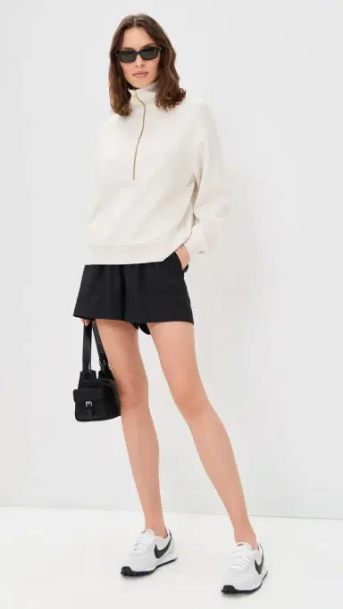 Varley Selene Half Zip Marl Pullover Ivory Marl S | Thumbnail 5