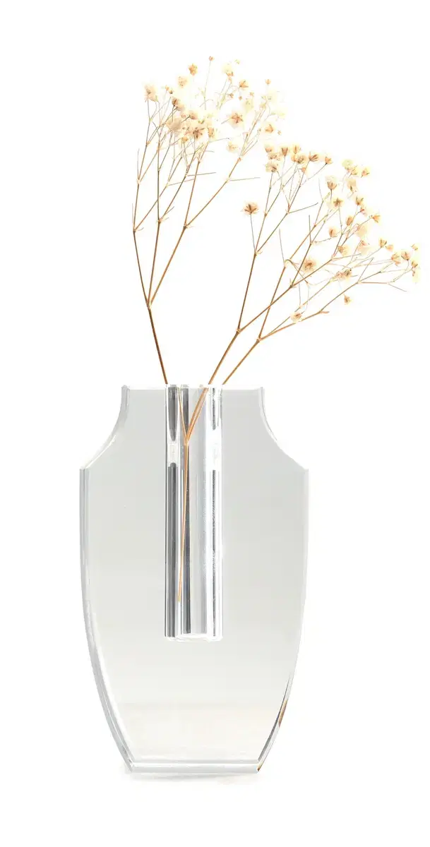 Tizo Design Mini Narrow Crystal Glass Vase Clear One Size