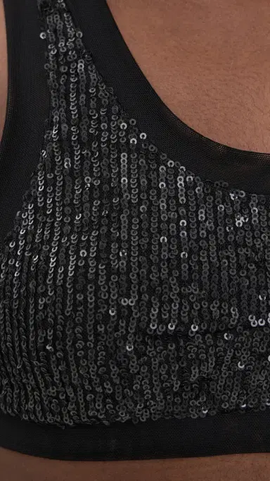 Norma Kamali Racer Swim Bikini Top Black | Thumbnail 6 Norma Kamali Racer Swim Bikini Top Black | Thumbnail 6