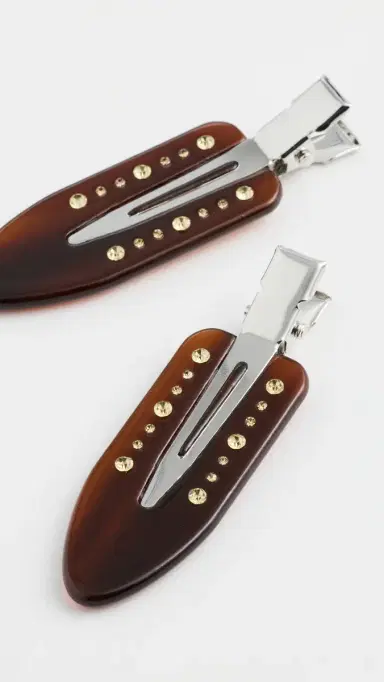 Emi Jay Popstar Clips Set of 4 Amber Glow One Size | Thumbnail 4