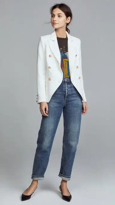 LIONESS Palermo Blazer White L | Thumbnail 5