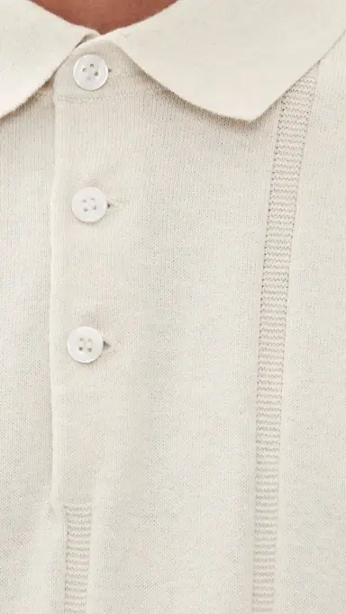 Barbour Wellburn Knitted Polo Shirt Oatmeal | Thumbnail 6 Barbour Wellburn Knitted Polo Shirt Oatmeal | Thumbnail 6