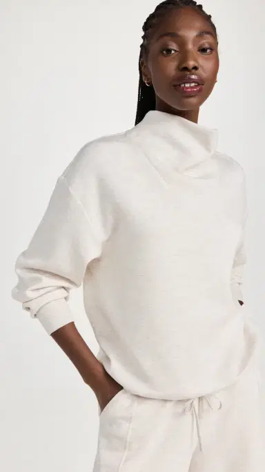 Varley Betsy Sweater Ivory Marl L | Thumbnail 2