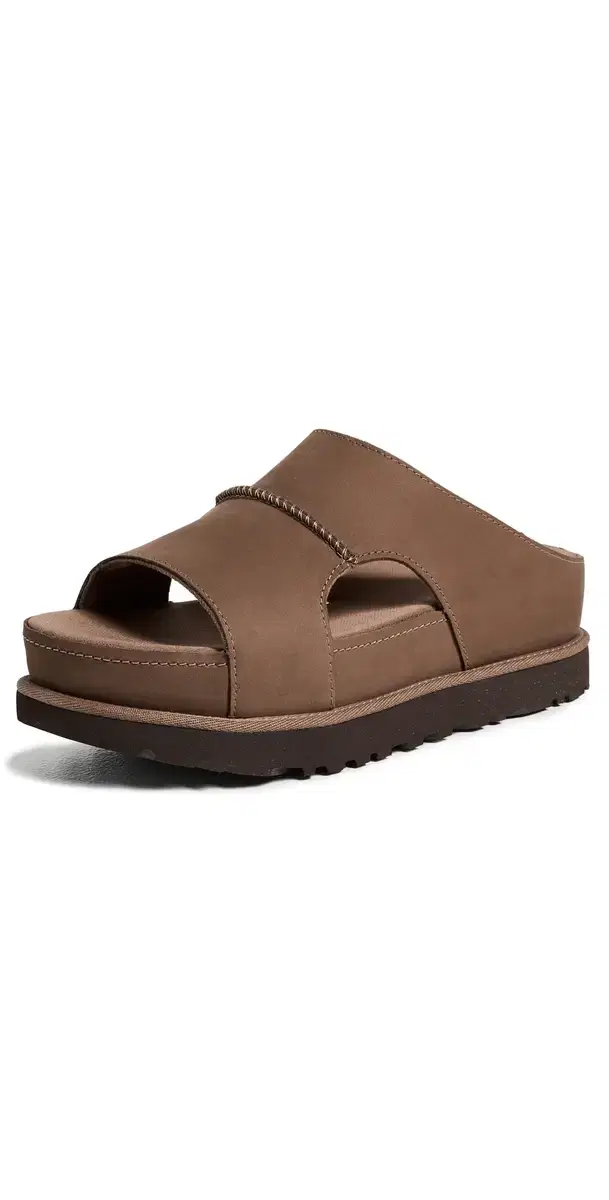UGG Goldenstar Cutout Slides Dark Chestnut