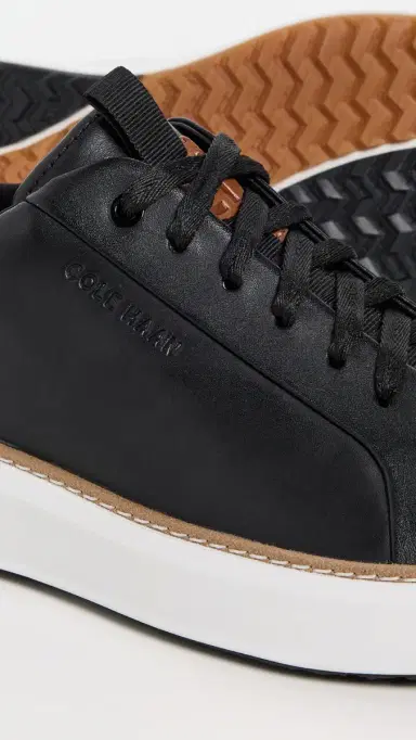 Cole Haan Grandpro Topspin Golf Shoes Black/Pecan/Optic White | Thumbnail 5