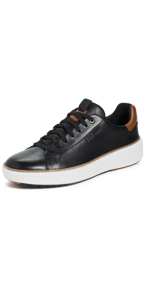 Grandpro Topspin Golf Shoes Black/Pecan/Optic White