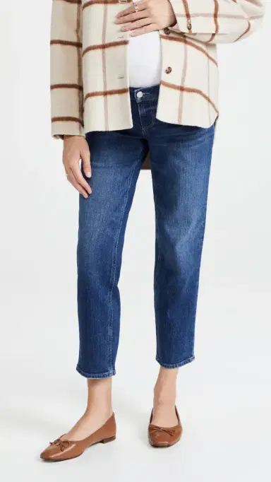 PAIGE Noella Straight Maternity Jeans Roam | Thumbnail 2
