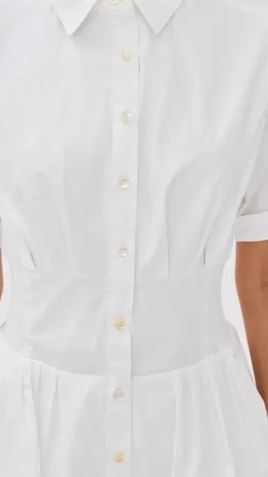 Rosie Assoulin Boogie Woogie Bugle Boy Dress White | Thumbnail 6 Rosie Assoulin Boogie Woogie Bugle Boy Dress White | Thumbnail 6