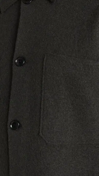 NN07 Jonas Full Button Sweater Dark Army | Thumbnail 6