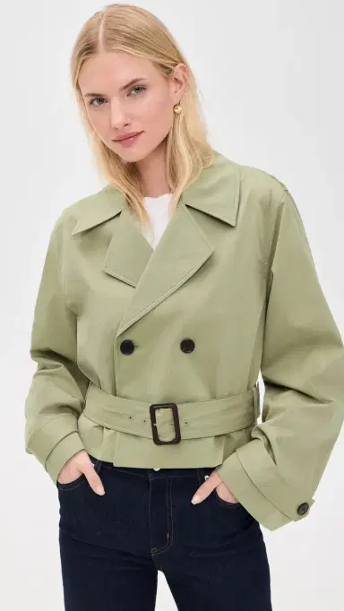 Frame The Uniform Trench Coat Military Green S | Thumbnail 2 Frame The Uniform Trench Coat Military Green S | Thumbnail 2