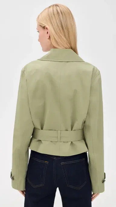 Frame The Uniform Trench Coat Military Green S | Thumbnail 3 Frame The Uniform Trench Coat Military Green S | Thumbnail 3