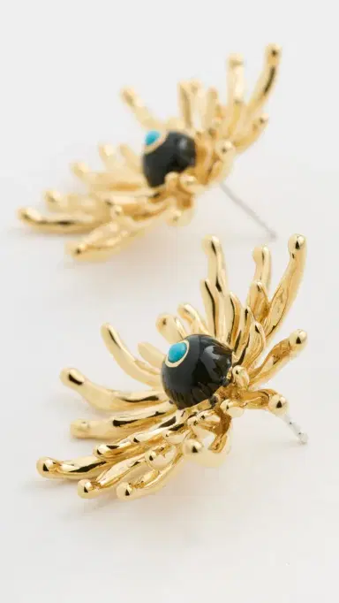Lizzie Fortunato Cactus Flower Studs Gold One Size | Thumbnail 4