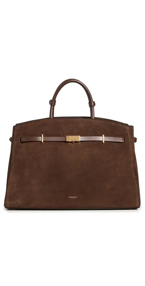 DeMellier The Hudson Mocha Suede And Mocha Smooth One Size