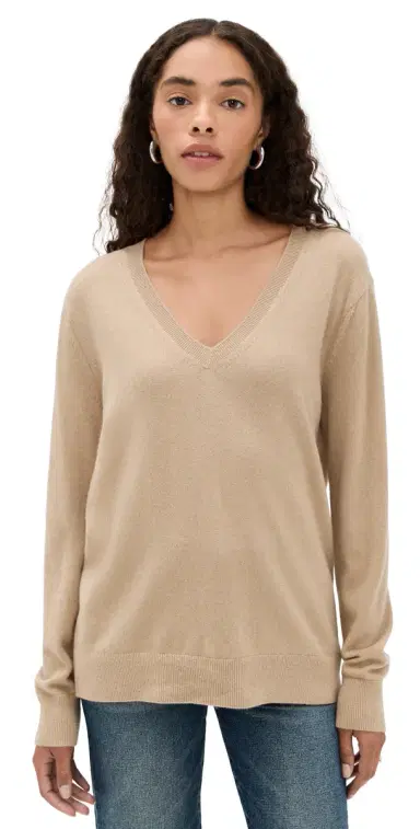 Vince Weekend V Neck Cashmere Pullover | Thumbnail 1
