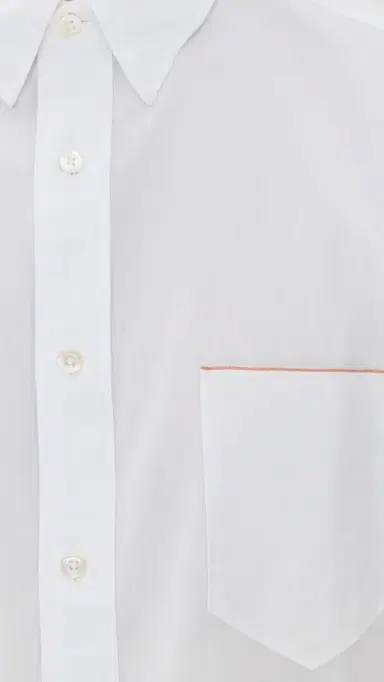 Billy Reid MSL 1-Pocket Shirt White | Thumbnail 6