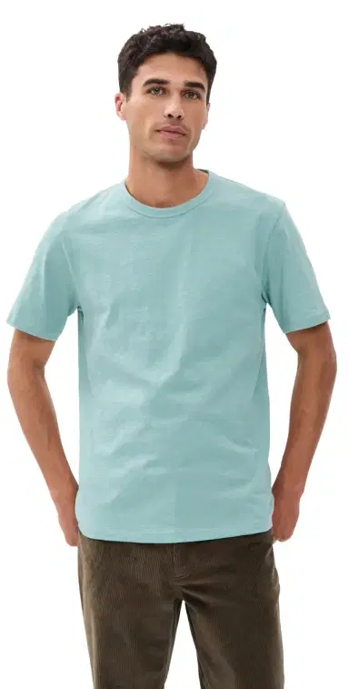 Theory Essential Cosmos Slub Cotton Tee Ocean Air M | Thumbnail 1 Theory Essential Cosmos Slub Cotton Tee Ocean Air M | Thumbnail 1