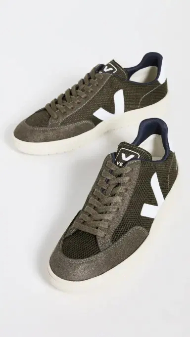 Veja V-12 Sneakers Olive/White | Thumbnail 3