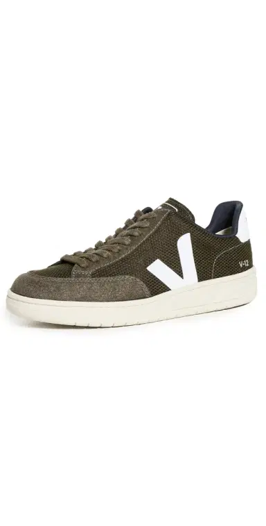 Veja V-12 Sneakers Olive/White | Thumbnail 1