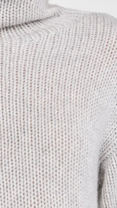 Sablyn Cropped Cashmere Turtleneck Sweater Foggy | Thumbnail 6 Sablyn Cropped Cashmere Turtleneck Sweater Foggy | Thumbnail 6
