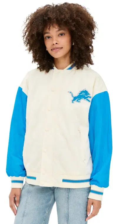 Terez Lions Colorblock Bomber Jacket Lions ugar wizzle/Blue | Thumbnail 1 Terez Lions Colorblock Bomber Jacket Lions ugar wizzle/Blue | Thumbnail 1